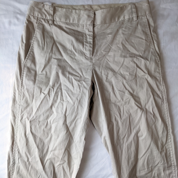 BCBGMAXAZRIA Khaki Flared Pants Size 4 - Picture 2 of 8